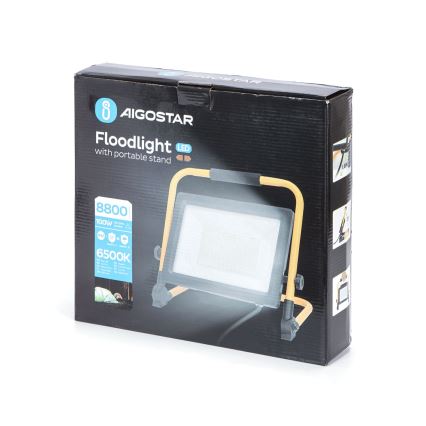 Aigostar - LED Statiiviga prožektor LED/100W/230V 6500K IP65