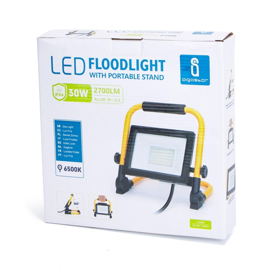 Aigostar - LED Statiiviga prožektor LED/30W/230V IP44