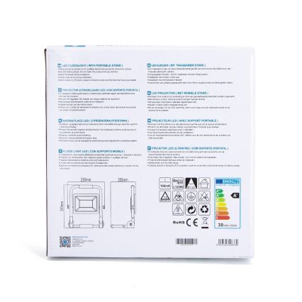 Aigostar - LED Statiiviga prožektor LED/30W/230V IP44