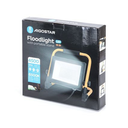 Aigostar - LED Statiiviga prožektor LED/50W/230V 6500K IP65