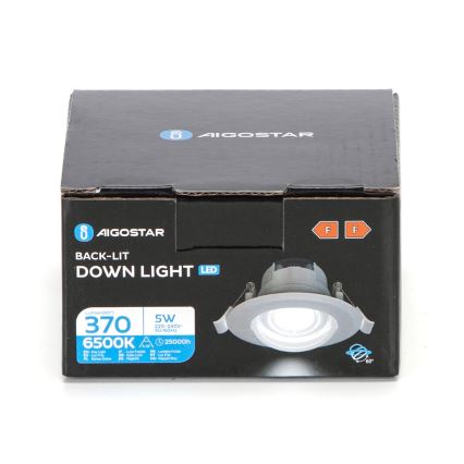 Aigostar - LED süvistatav laevalgusti LED/5W/230V 6500K läbimõõt 8,5 cm valge