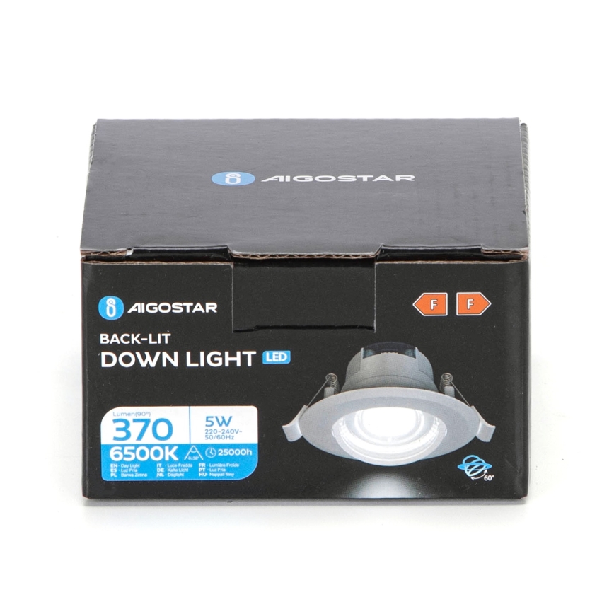 Aigostar - LED süvistatav laevalgusti LED/5W/230V 6500K läbimõõt 8,5 cm valge