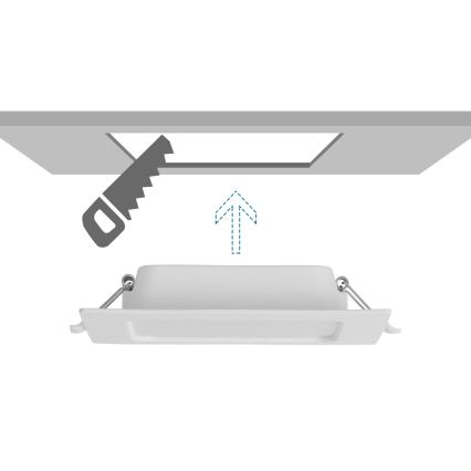 Aigostar - LED süvistatav laevalgusti LED/9W/230V 4000K 14,5x14,5 cm valge
