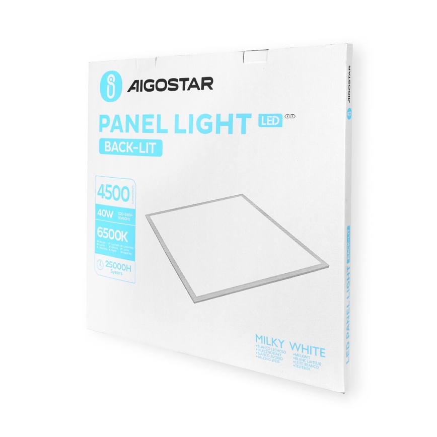 Aigostar - LED Süvistatav valguspaneel LED/40W/230V 6500K 60x60cm valge