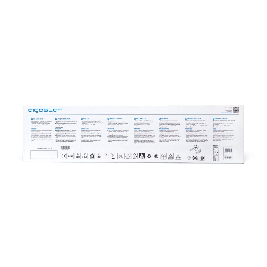 Aigostar - LED Süvistatav valguspaneel LED/50W/230V 6500K 120x30cm valge