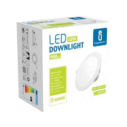 Aigostar - LED Süvistatav valgusti vannituppa LED/10W/230V 6000K IP44 d. 11,5 cm valge
