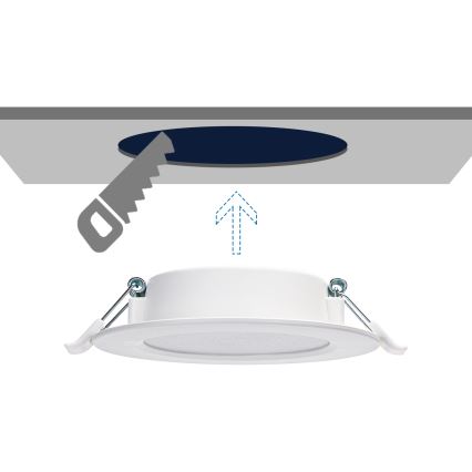 Aigostar - LED Süvistatav valgusti LED/6W/230V 3000K d. 11,8 cm valge