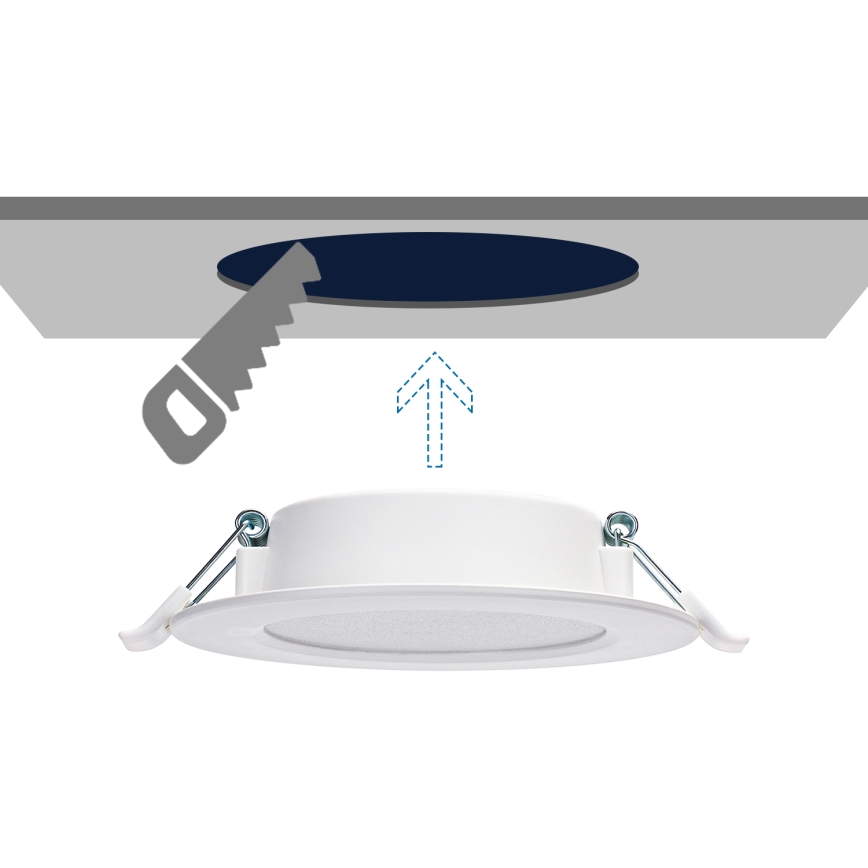 Aigostar - LED Süvistatav valgusti LED/6W/230V 3000K d. 11,8 cm valge