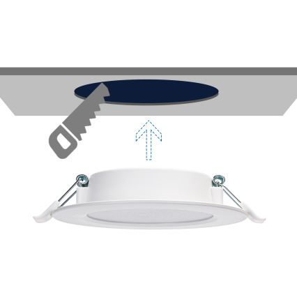 Aigostar - LED Süvistatav valgusti LED/9W/230V 4000K d. 14,5 cm valge