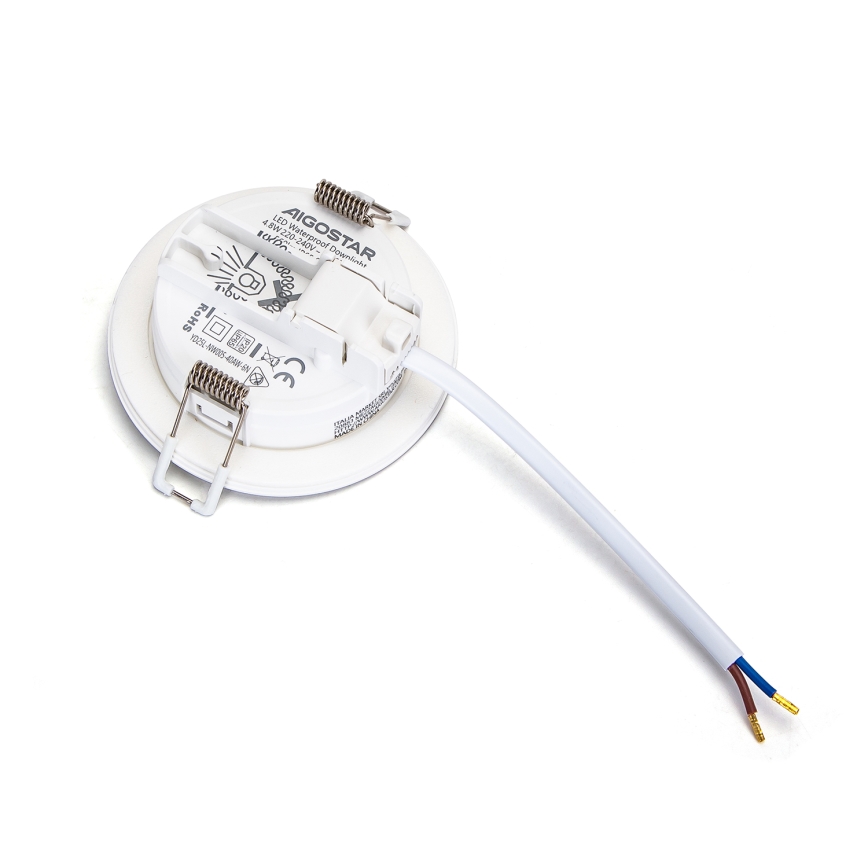 Aigostar - LED Süvistatav valgusti vannituppa LED/4,8W/230V 3000K valge IP65