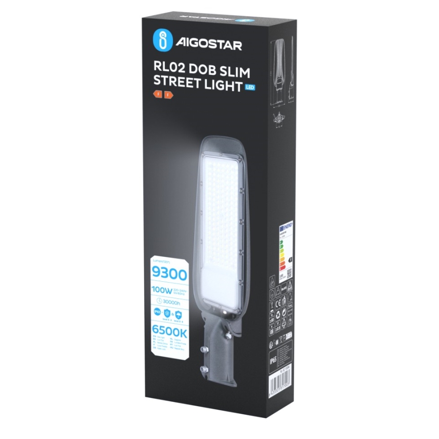 Aigostar - LED tänavavalgusti SLIM LED/100W/230V 6500K IP65