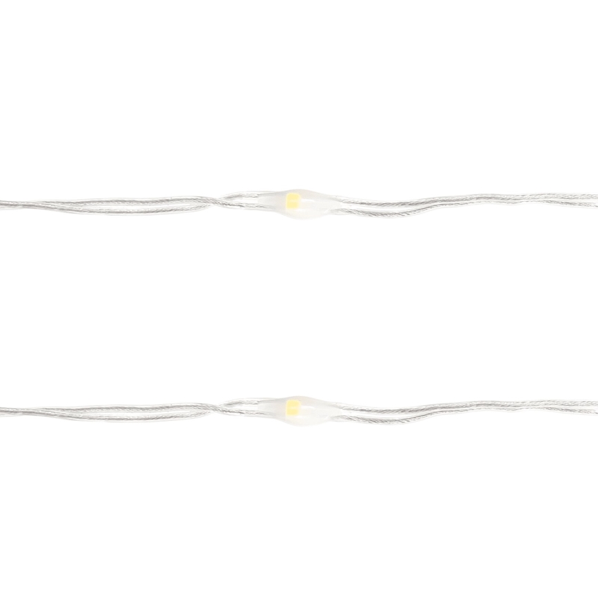 Aigostar - LED Valguskett 100xLED/3xAA 10,3m soe valge