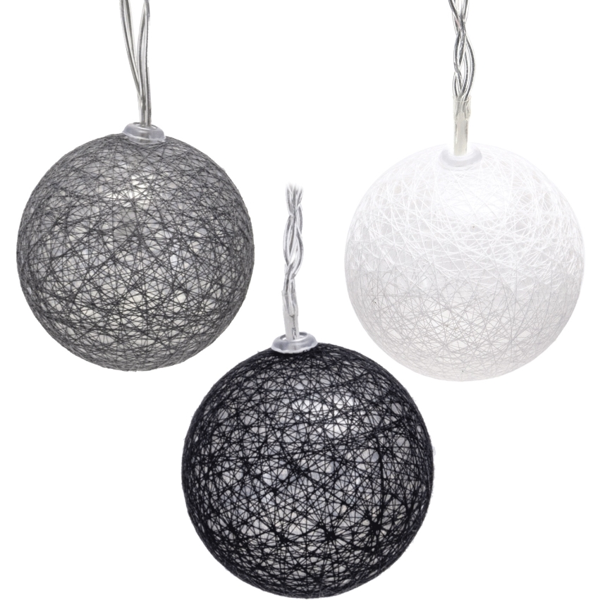 Aigostar - LED  valguskett 10xLED/3xAA 2m soe valge