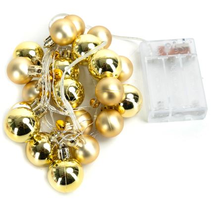 Aigostar - LED-valguskett 20xLED/3xAA 2 m soe valge