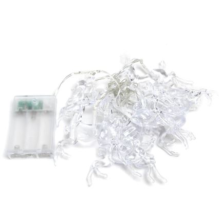 Aigostar - LED  valguskett 20xLED/3xAA 3,3m põdrakujulised