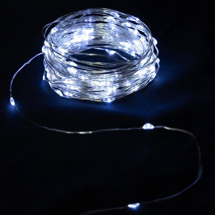 Aigostar - LED-valguskett 40xLED/2x3V 4m külmvalge