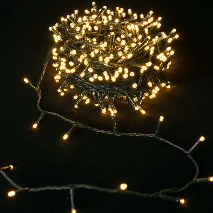 Aigostar - LED välistingimuste valguskett 100xLED/8 režiimi 3xAA 5,3 m IP44 soe valge