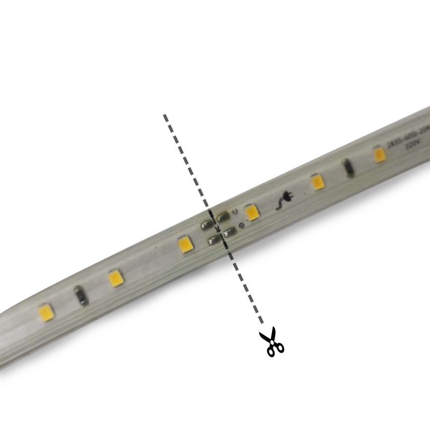 Aigostar - LED-valgusriba LED/250W/230V 50m 3000K IP65