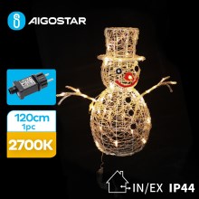 Aigostar - LED Väli jõuludekoratsioon 3,6W/31/230V 2700K 120 cm IP44 lumememm