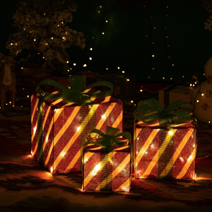 Aigostar- LED Väli jõuludekoratsioon 3,6W/31/230V 2700K 20/25/30cm IP44 gifts