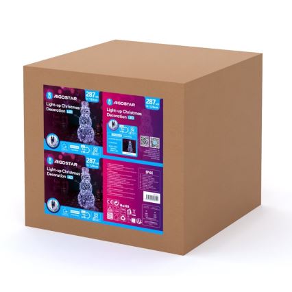 Aigostar - LED Väli jõuludekoratsioon 3,6W/31/230V 6500K 120cm IP44 lumememm