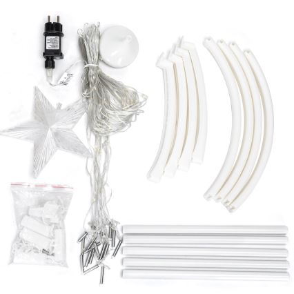 Aigostar - LED Väli jõuludekoratsioon LED/3,6W/230V 180 cm IP44 külm valge