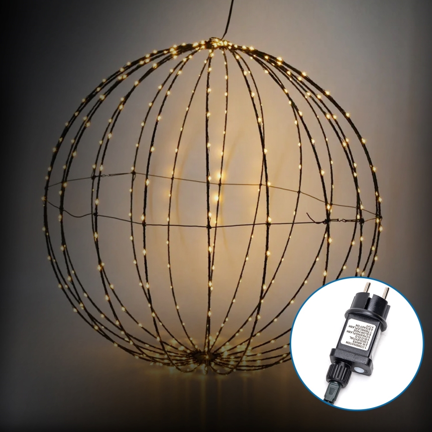 Aigostar -LED Väli jõuludekoratsioon LED/3,6W/230V kera 30cm IP44 soe valge