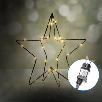 Aigostar-LED Väli jõuludekoratsioon LED/3,6W/230V täht 30cm IP44 soe valge