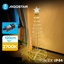 Aigostar - LED Väli jõuludekoratsioon LED/3,6W/31/230V 2700K 120 cm IP44