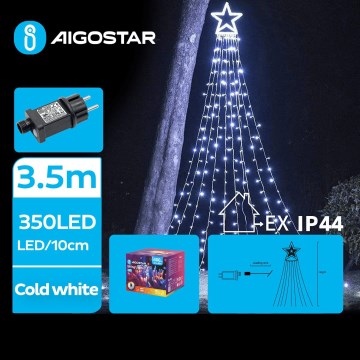 Aigostar - LED Väli jõuludekoratsioon LED/6W/230V 3,5m IP44 külm valge