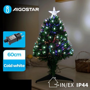 Aigostar - LED Väli Jõulupuu LED/3,6W/230V 60 cm IP44 külm valge