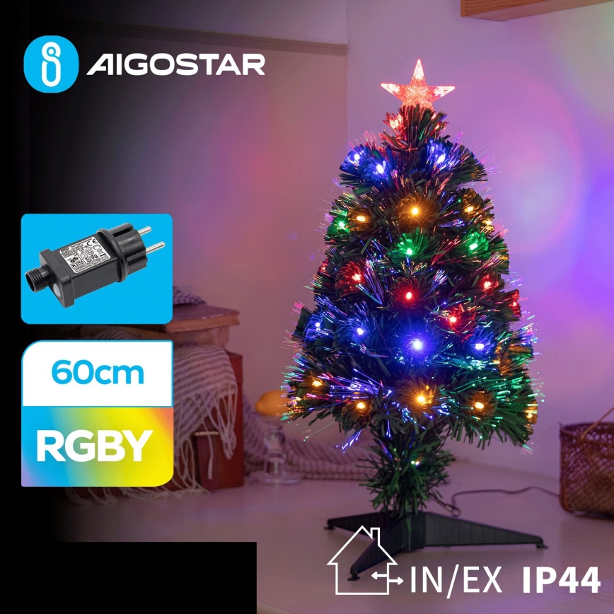Aigostar - LED Väli Jõulupuu LED/3,6W/230V 60 cm IP44 mitmevärviline