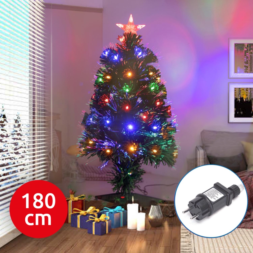 Aigostar - LED Väli Jõulupuu LED/6W/230V 180 cm IP44 mitmevärviline