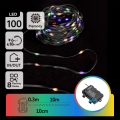 Aigostar-LED Väli jõuluteemaline valguskett 100xLED/8 funktsiooni 3xAA 10,3m IP44 mitmevärviline