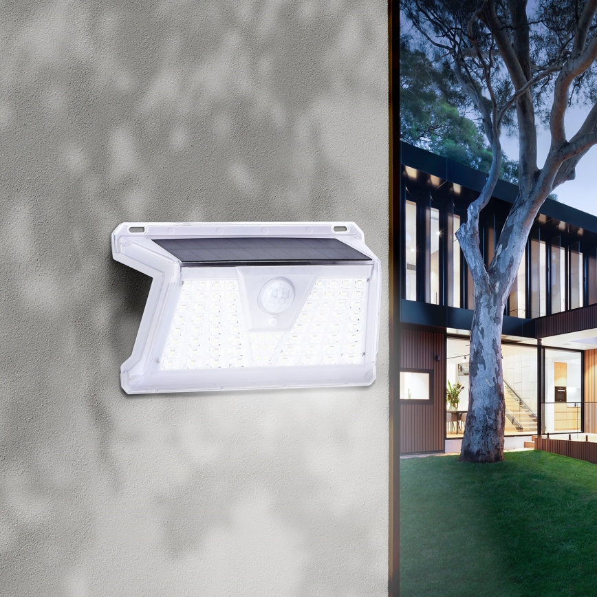 Aigostar - LED Väli päikesepaneeliga valgusti anduriga LED/2,4W/5V 1200 mAh IP65
