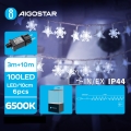 Aigostar - LED Väli valguskett 100xLED/8 funktsiooni 13m IP44 külm valge