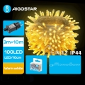 Aigostar - LED Väli valguskett 100xLED/8 funktsiooni 13m IP44 soe valge