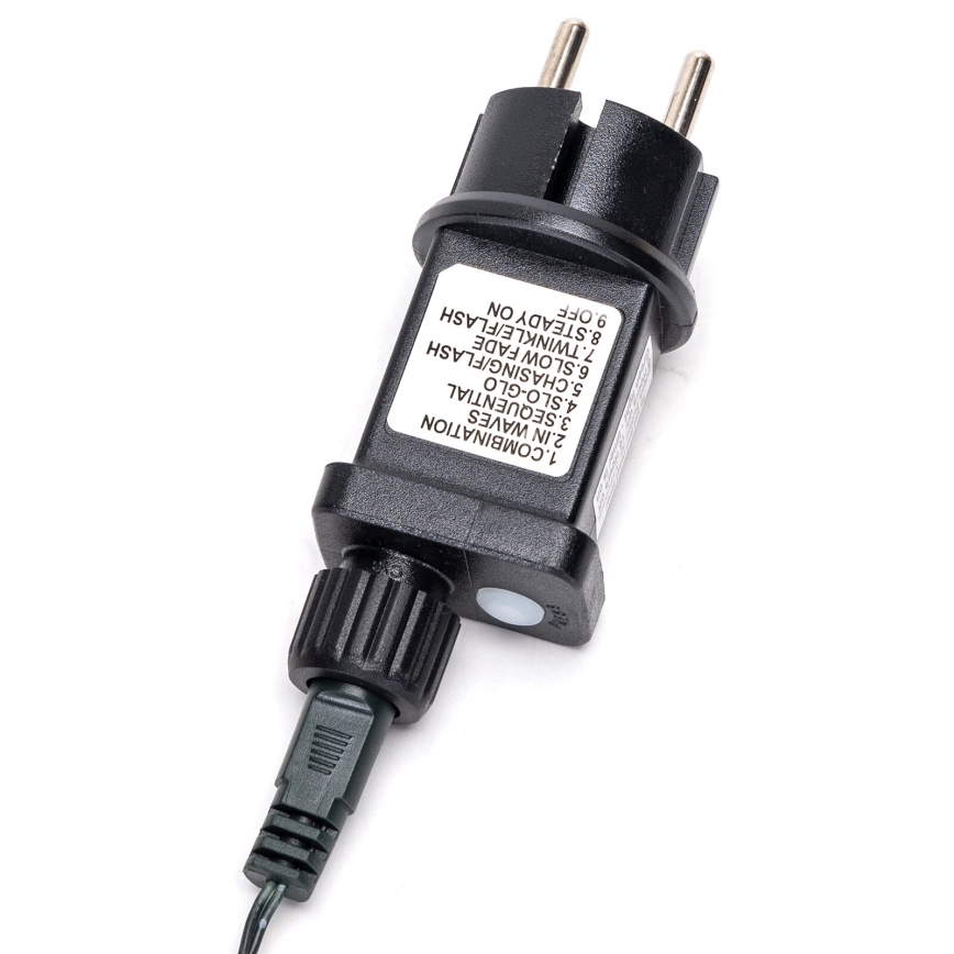 Aigostar - LED Väli valguskett 200xLED/8 funktsiooni 8m IP44 külm valge