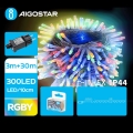 Aigostar - LED Väli valguskett 300xLED/8 funktsiooni 33m IP44 mitmevärviline