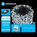 Aigostar - LED Väli valguskett 400xLED/8 funktsiooni 23m IP44 külm valge