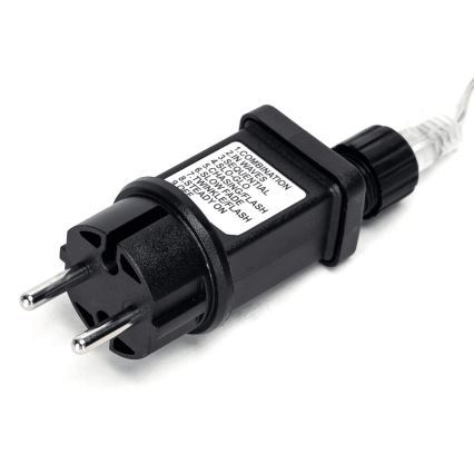 Aigostar - LED Väli valguskett 50xLED/8 funktsiooni 8m IP44 külm valge