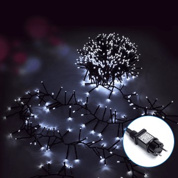 Aigostar - LED Väli valguskett 600xLED/8 funktsiooni 18m IP44 külm valge