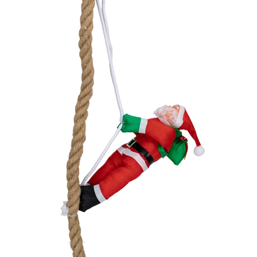 Aigostar - LED välijõulukaunistus LED/4xAA IP44 langevarjuga Jõuluvana