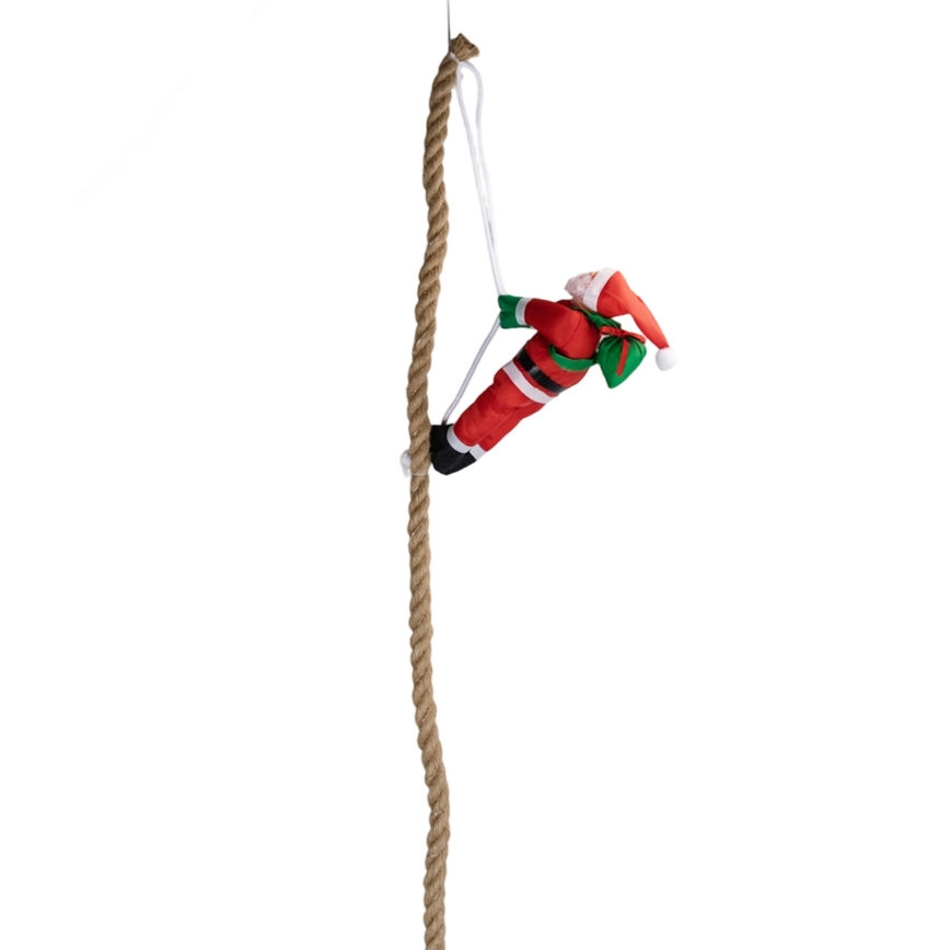 Aigostar - LED välijõulukaunistus LED/4xAA IP44 langevarjuga Jõuluvana