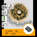 Aigostar - LED välijõulutuled 200xLED/8 režiimi 3xAA 5,3m IP44 soe valge