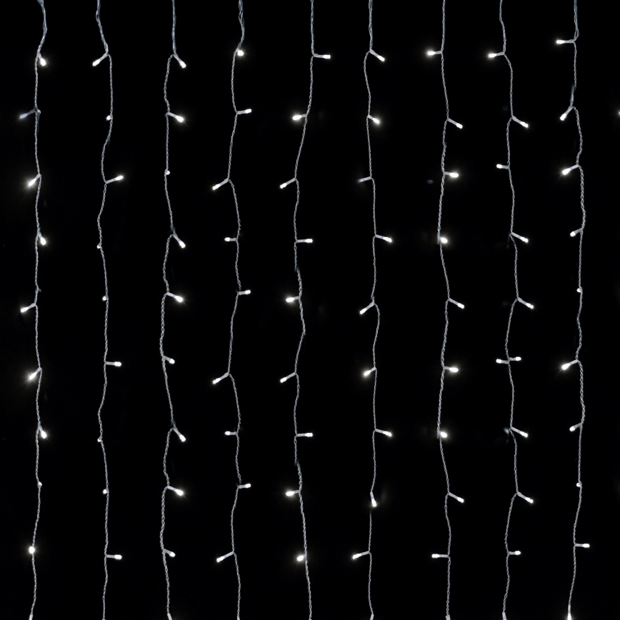 Aigostar - LED välistingimuste valgusrida 288xLED/8 funktsiooni 1,5x1,8m IP44 külmvalge