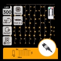 Aigostar - LED välijõulutuled 300xLED/8 funktsiooni 3x1m IP44 soe valge + kaugjuhtimispult