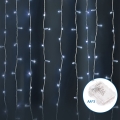 Aigostar - LED välijõulutuled 300xLED/8 funktsiooni 3xAA 6x2m IP44 külmvalge