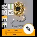Aigostar - LED välijõulutuled 320xLED+80xLED 23m IP44 soe+külm valge