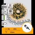 Aigostar - LED välijõulutuled 400 LED-i/8 funktsiooni 13 m IP44 soe valge